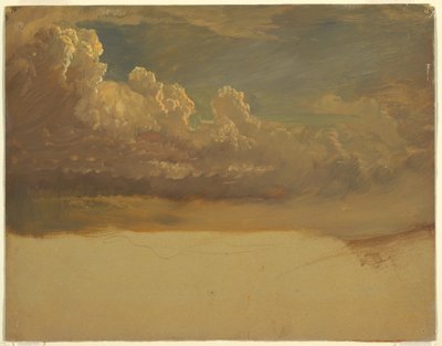 Tekening, Wolkenstudie, maart 1871 door Frederic Edwin Church