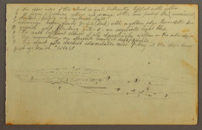 Tekening, Wolkenstudies, mogelijk 1844 door Frederic Edwin Church