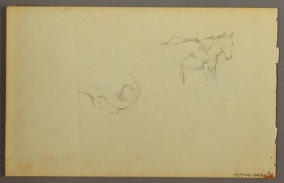 Tekening, Wolkenstudie, 1844 door Frederic Edwin Church