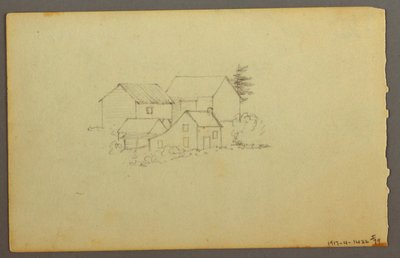 Tekening, Wolkenstudie, 1844 door Frederic Edwin Church