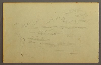 Tekening, Wolken, mogelijk 1844 door Frederic Edwin Church