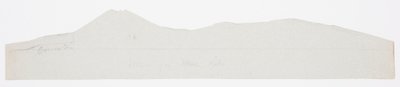 Tekening, Uitsnede van Mount Katahdin Ridge, Maine, ca. 1856-60 door Frederic Edwin Church