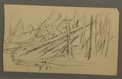 Tekening, Gevallen bomen, mogelijk 1877 door Frederic Edwin Church