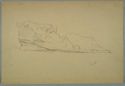 Tekening, drijvende ijsberg, 15 juli 1859 door Frederic Edwin Church
