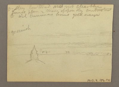 Tekening, Fontein op het plein van de Sint-Pietersbasiliek, Rome, Italië, januari 1868 door Frederic Edwin Church