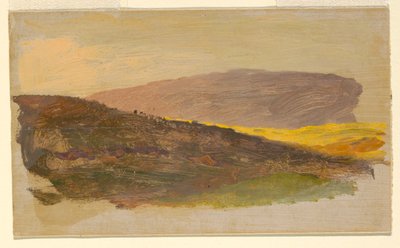 Tekening, Heuvel, 1870-80 door Frederic Edwin Church