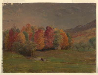 Tekening, Maine of Canada Zeekust, ca. 1845 door Frederic Edwin Church
