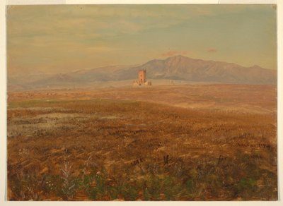 Tekening, Mexicaans landschap, april 1869 door Frederic Edwin Church