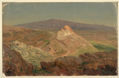 Tekening, Pentelicusberg, april 1869 door Frederic Edwin Church