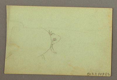 Tekening, Bergrug, mogelijk 1856 door Frederic Edwin Church