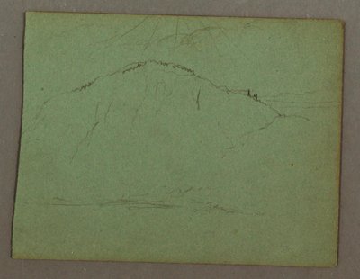 Tekening, Berg aan de kust, mogelijk 1856 door Frederic Edwin Church
