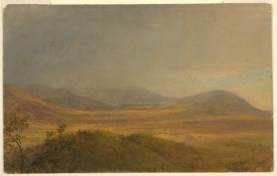 Tekening, Berglandschap, mei 1865 door Frederic Edwin Church