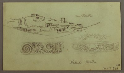 Tekening, Studie berghelling, 6 mei 1868 door Frederic Edwin Church