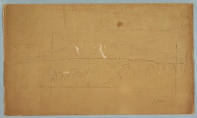 Tekening, Mt. Katahdin, vanaf Lake Katahdin, Maine, 1852 door Frederic Edwin Church