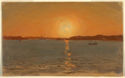 Tekening, Newfoundland, Kattekop, juni 1859 door Frederic Edwin Church