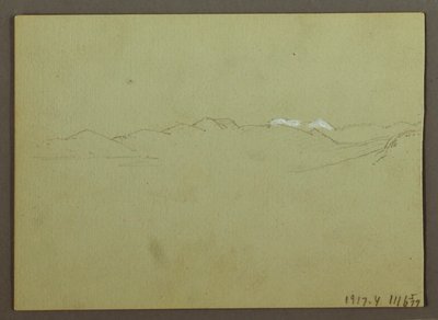 Tekening, Plant- en landschapsstudie, 28 april 1869 door Frederic Edwin Church