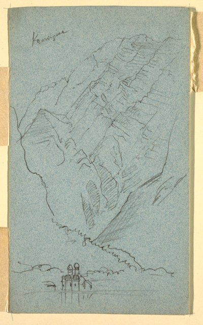 Tekening, Kust van de Konigssee, B, juli 1868 door Frederic Edwin Church