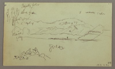 Tekening, Stenen Boog, Stenen Basis, 27 april 1868 door Frederic Edwin Church