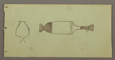 Tekening, Studies van objecten uit het Athene Museum, mogelijk 1869 door Frederic Edwin Church