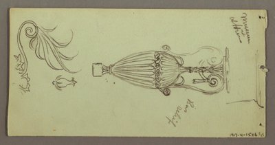 Tekening, Studies van objecten uit het Athene Museum, mogelijk 1869 door Frederic Edwin Church