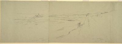 Tekening, Uitzicht vanaf de Akropolis, 1869 door Frederic Edwin Church