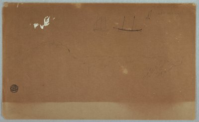 Tekening, Vergezichten van Labrador of Newfoundland, juni of juli 1859 door Frederic Edwin Church