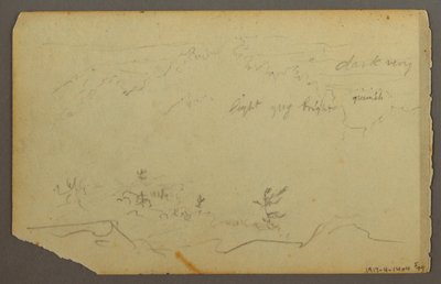 Tekening, Boslandschap, 1844 door Frederic Edwin Church