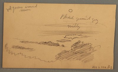Tekening, Bosrijke vallei, oktober 1873 door Frederic Edwin Church