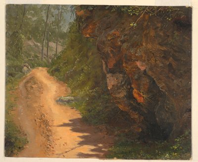 Tekening, Bospad, Jamaica, juni 1865 door Frederic Edwin Church