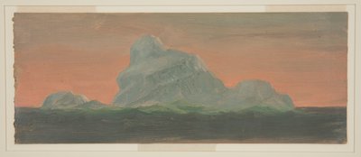 IJsberg Tegen Avondlucht door Frederic Edwin Church