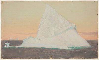 IJsberg en ijsbloem door Frederic Edwin Church