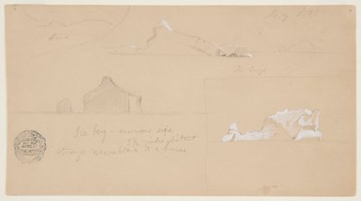 IJsberg met Vreemde Gelijkenis met een Huis door Frederic Edwin Church
