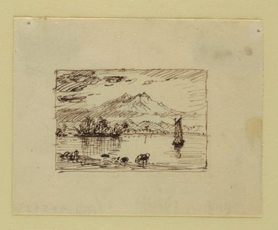 Denkbeeldig landschap door Frederic Edwin Church