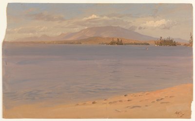 Mount Katahdin vanaf Lake Millinocket door Frederic Edwin Church