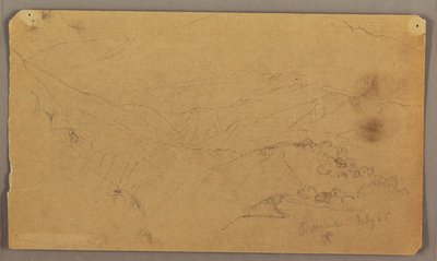 Berglandschap, Jamaica door Frederic Edwin Church