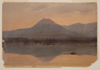 Mt. Katahdin vanaf Lake Katahdin door Frederic Edwin Church