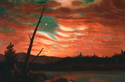 Onze vlag in de lucht door Frederic Edwin Church