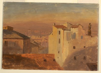 Daken, Rome, Italië door Frederic Edwin Church