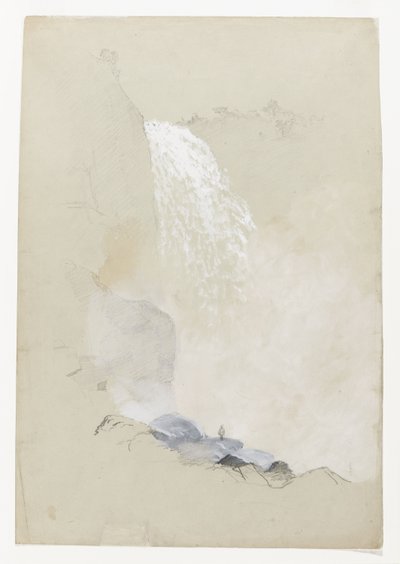 Studie van de Tequendama-watervallen bij Bogotá, Colombia door Frederic Edwin Church