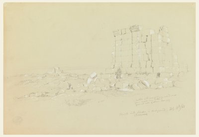 Tempel met Semua [tegenwoordig as-Samu] in de verte door Frederic Edwin Church