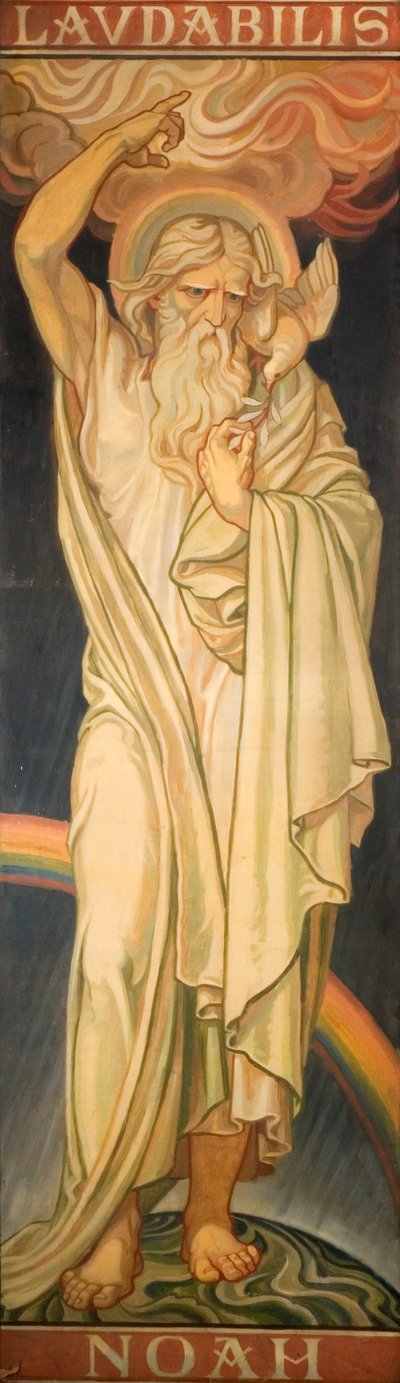 Profeten uit het Oude Testament: Noach, ca. 1910 door Frederic James Shields