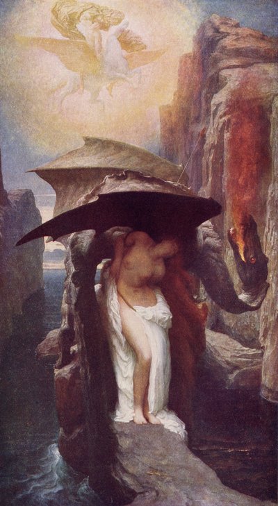Perseus en Andromeda, illustratie uit het boek 