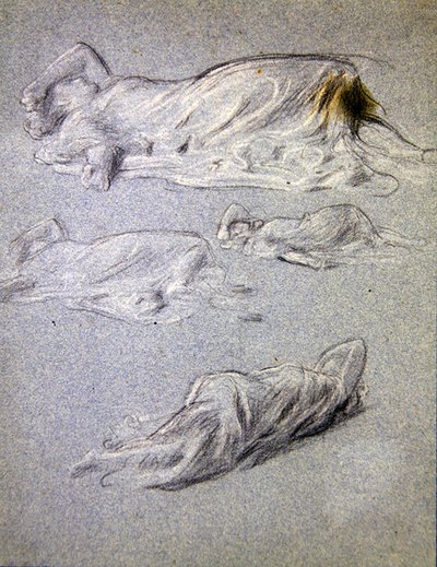Studie voor Cymon en Iphigenia door Frederic Leighton
