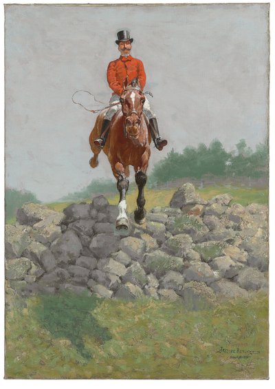 Een Jachtman door Frederic Remington