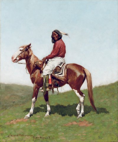 Comanche Dappere, Fort Reno, Indian Territory door Frederic Remington