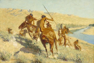 Aflevering van de Buffalo Gun door Frederic Remington