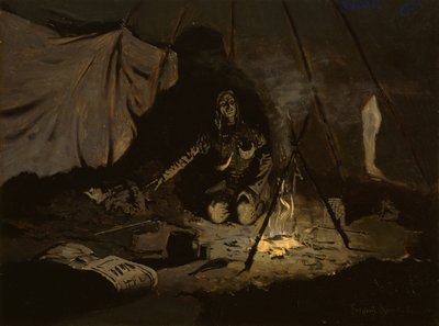 De droge bladeren duurden langer dan zij door Frederic Remington