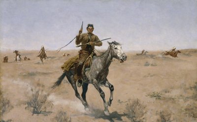 De Vlucht door Frederic Remington