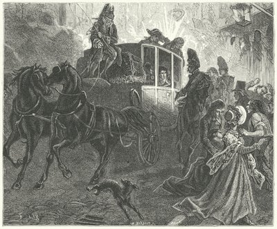 Aanslag op Napoleon, Parijs door Frederic Theodore (after) Lix