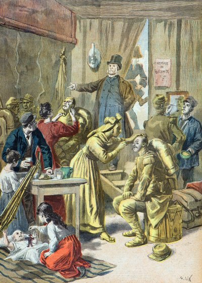 Een attractie op de Parijse peperkoekbeurs door Frederic Theodore Lix